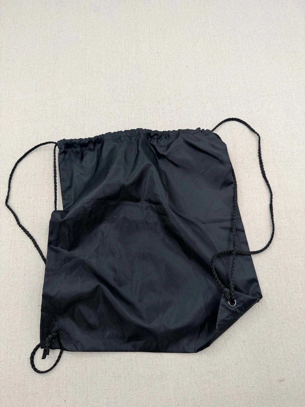 Ray-Ban Black Drawstring Backpack with White Logo